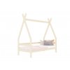 11825 children s wooden bed safe in the shape of teepee with bed guard