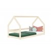11849 low house bed safe made of wood with bed guard