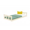 11894 low single bed with headboards fence made of wood