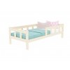 11921 wooden single bed fence with two sidewalls