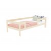 11927 wooden single bed safe with three bed guards