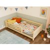 Low wooden children's bed TULY with open entrance