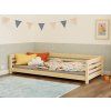 12112 3 low wooden children s bed tuly with one barrier