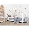 Dětská postel domeček Lucky s bočnicí Bílá