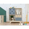 Wooden shelving unit NABOKSY 2x2 with base