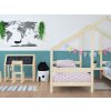 Wooden House Bed for Two Children VILLY Natural