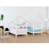 Wooden House Bed for Two Children VILLY White