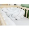 Braid-Shaped Cotton Cot Bumper Mimi
