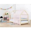 Lehká šifónová stříška na dětskou postel domeček Tery Růžová