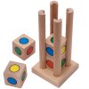 Colorful puzzle QUATRO tower for preschoolers