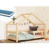 Set: House bed LUCKY 120 x 200 cm with children's foam mattress METROPOLIS